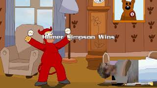 An Mugen Homer Simpson Vs Mr Bean & Bully In The Launderette