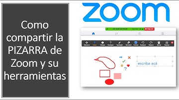 Como compartir la pizarra de Zoom y el uso de sus herramientas