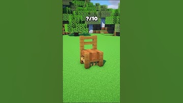 Minecraft Realistic Chair Build Hack 🪑