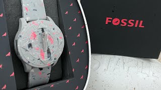 Fossil STAPLE x Limited Edition Automatic Pigeon Grey Silicone LE1144 (Unboxing) @UnboxWatches