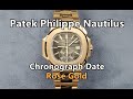 Patek Philippe Nautilus Chronograph Date 18K Rose Gold (5980/1R)