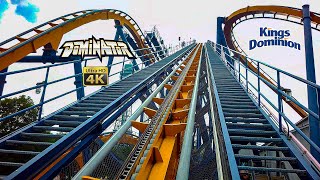 2023 Dominator Roller Coaster On Ride Front Seat 4K POV Kings Dominion