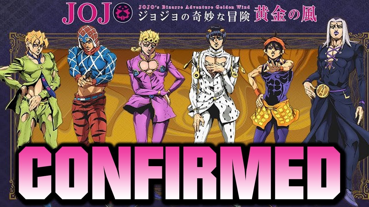 JoJo's Bizarre Adventure Part 5: Golden Wind (Vento Aureo) Anime Adaptation  Officially Announced! • Anime UK News