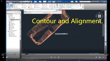 How to Import points, create contour lines with surface || AutoCAD Civil 3D