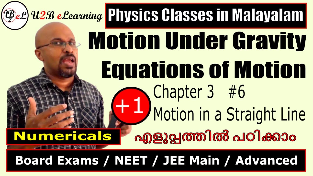 Motion Under Gravity | Plus One Physics | Chapter 3 | Class 11 Physics ...