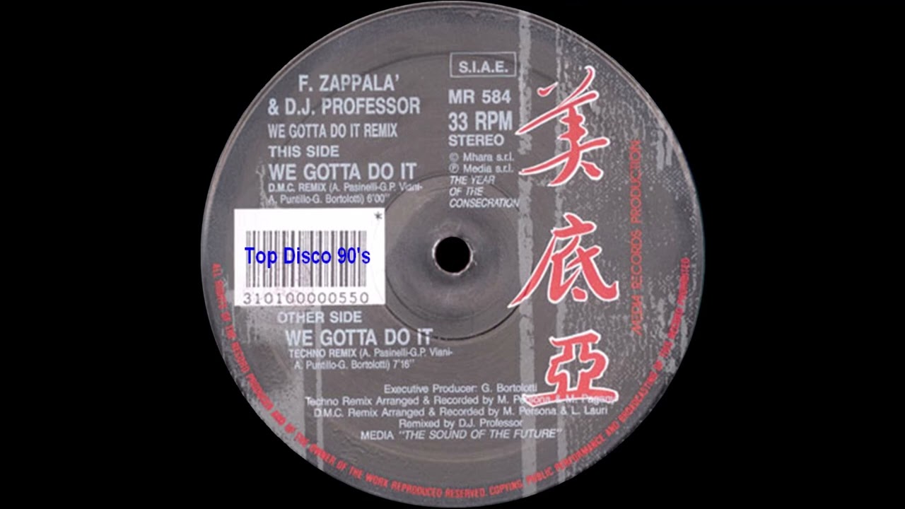 DJ Professor & Francesco Zappalà ‎– We Gotta Do It (Mix In