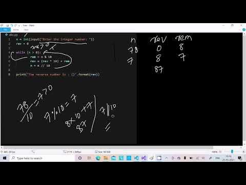 How to reverse number in python | 3 ways - YouTube