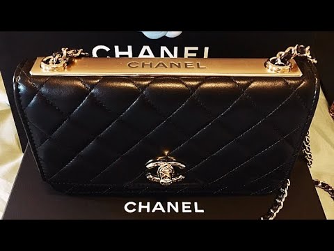 Replica Chanel Trendy CC Wallet On Chain WOC in Large Quilting Lambski