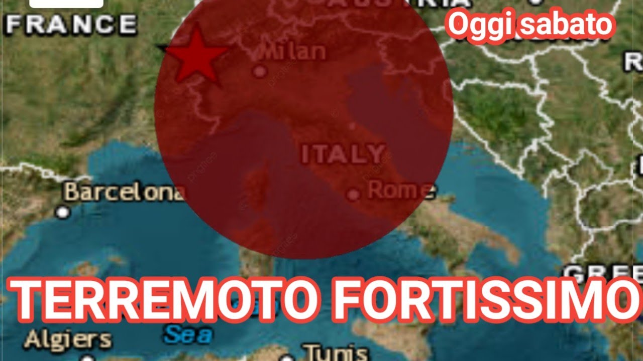 5 minuti fa un forte terremoto ha colpito l italia oggi sabato 4