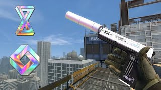 Fn Usp-S Printstream X4 Runtime Holo Vs X4 Infinite Diamond Holo