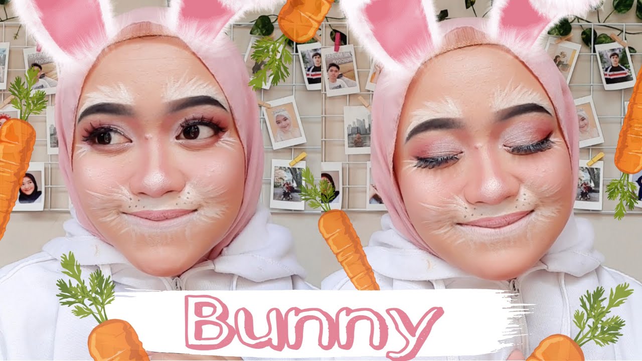 Tutorial Makeup Karakter Hewan Kelinci 🐰 | Bunny/Rabbit Character Makeup 🐰