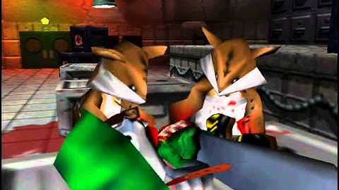 conker bfd ects DC rom original cutscene and reactions RARE
