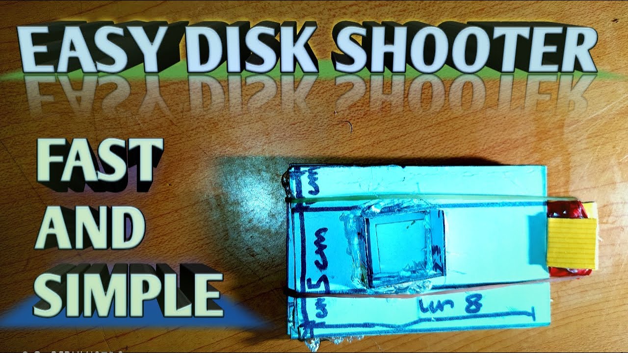 How to make Amazing and Easy Disk Shooter YouTube