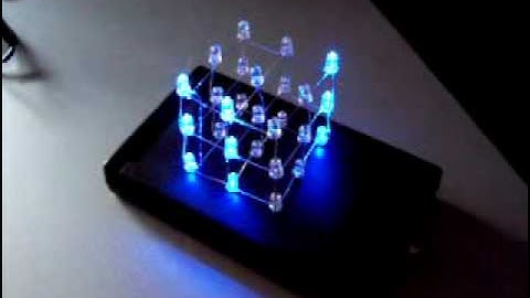 *** LED Cube 3x3x3 *** [with case and 22 animations / effects]