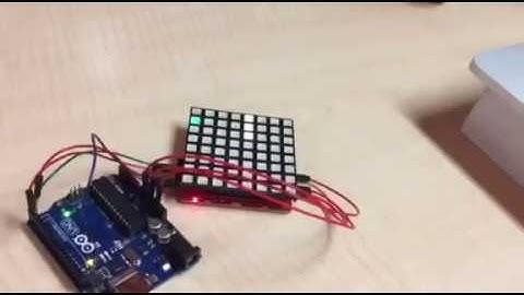 simple snake game on RGB LED board