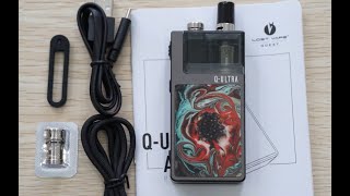 Lost Vape Orion Q-ULTRA Pod Kit Review UK| battery0.3ohm and 0.6ohm mesh coils/1.0ohm coil/RBA coil