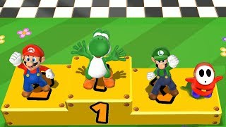 Mario Party 9 Step It Up - Yoshi vs Mario vs Luigi vs Shy Guy Master Difficulty| Cartoons Mee
