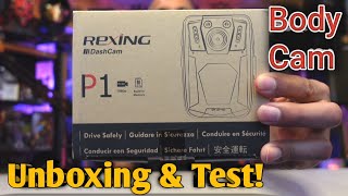 Rexing P1 Security Body Cam - Unboxing & Test