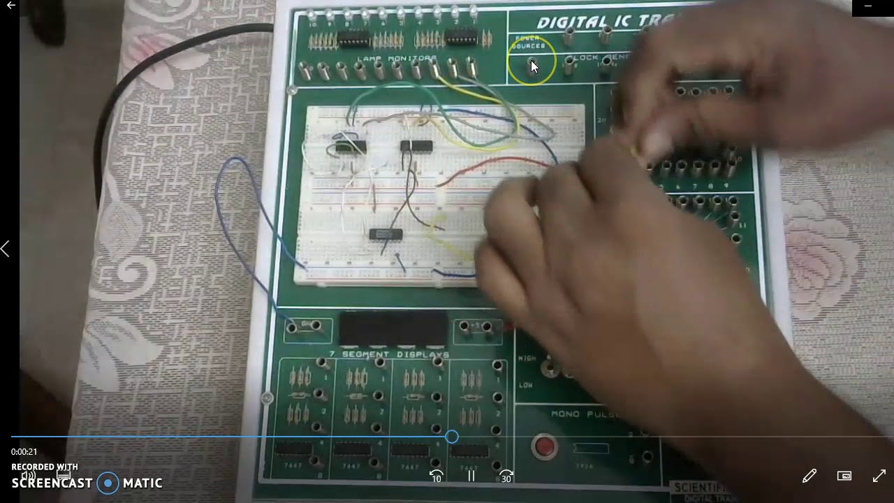 DCP Lab 44 Synchronous Counter - YouTube