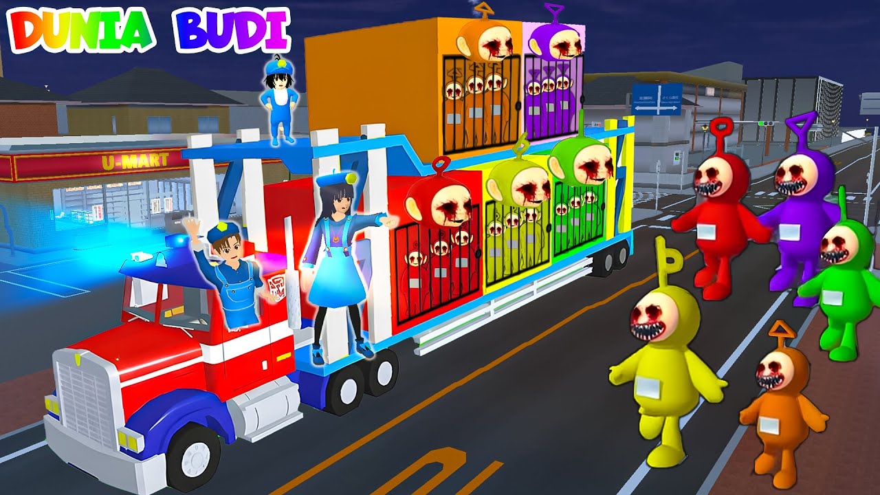 Yuta Mio Buat Penjara Warna Warni Diatas Truk Trailer | Tangkap Semua SLENDYTUBBIES di Kota Sakura😱🚨