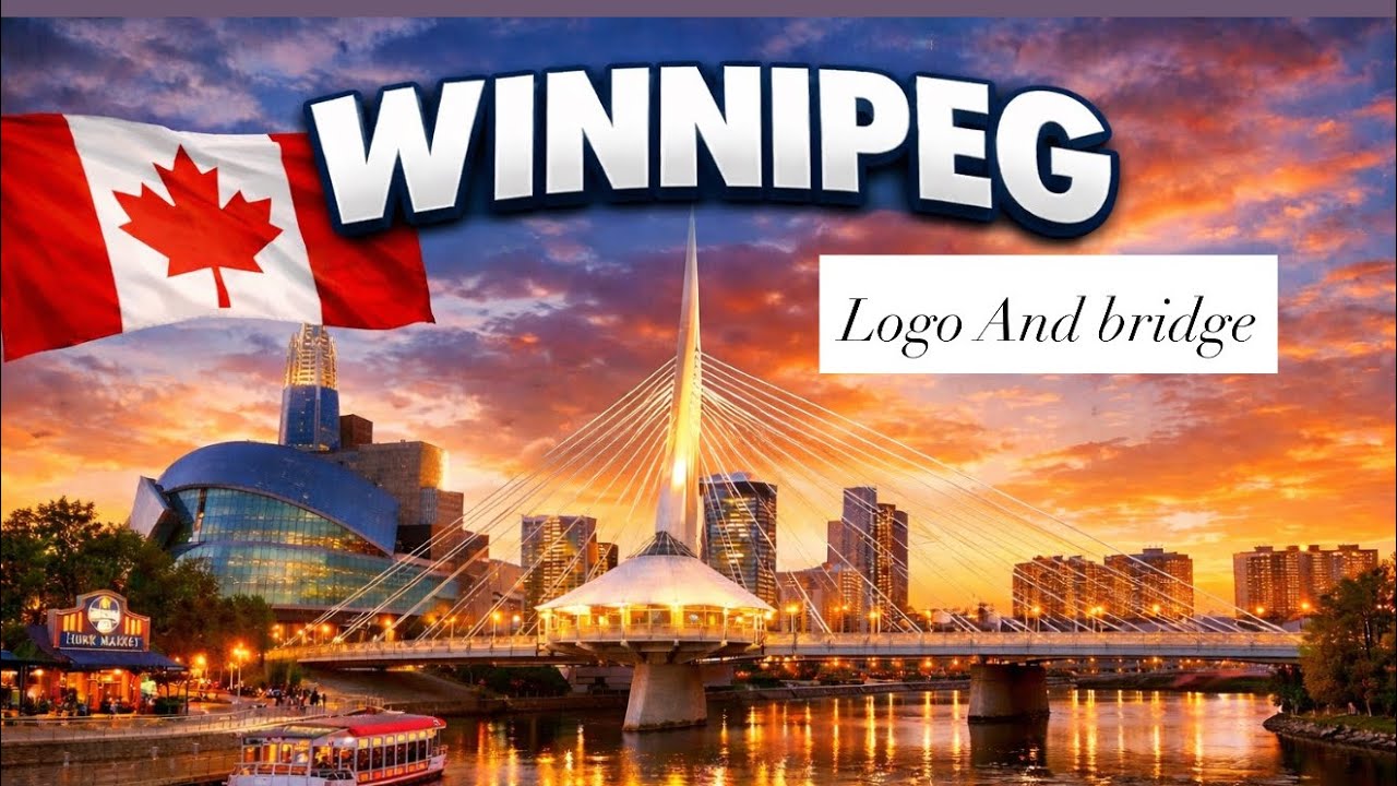 Winnipeg Logo and bridge Trip , Dunia de famous ਥਾਵਾਂ  vicho ਇੱਕ ਆ ਇਹ ਜਗਾਹ ! 