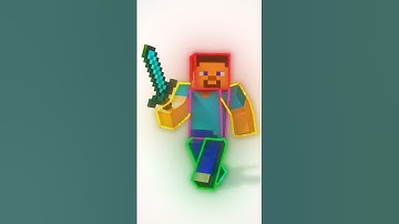 How To Draw Steve From Minecraft 😳🩵