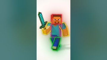 How To Draw Steve From Minecraft 😳🩵