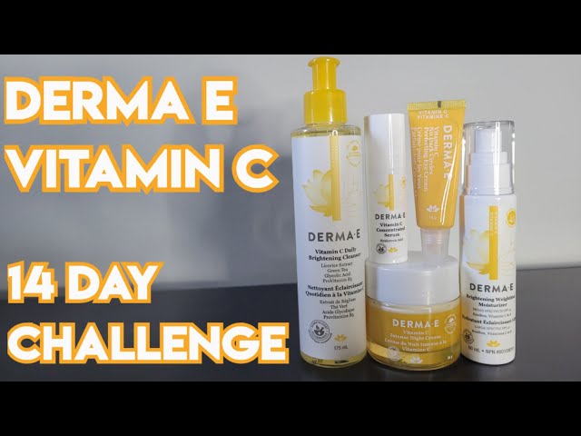 Derma E Vitamin C 14 Day Challenge and Review - Cleanser, Serum, Moisturizer, Night and Eye Cream