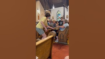 Thumbnail of This kid is so funny at the church 😂😂😂