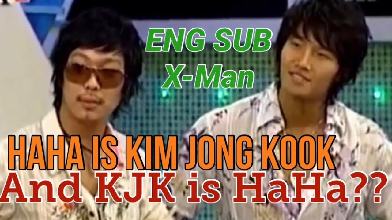 (ENG SUB) HaHa copying Kim Jong Kook in X-Man + Yoon Eun Hye!