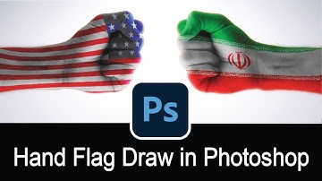 Photoshop Tutorial: HAND FLAG PAINT! How to Paint Graphics onto a Hand.