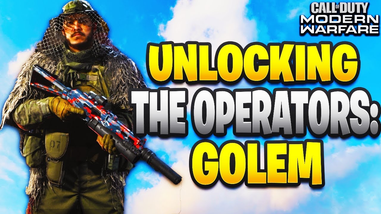 Cod Mw Operators Guide How To Unlock Call Of Duty Modern Warfare Golem - call of dutymodern warfare roblox