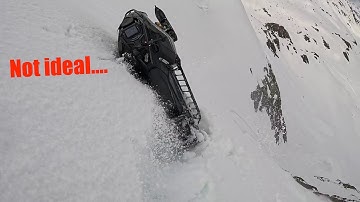 2x Polaris 9R out exploring and climbing in the mountains