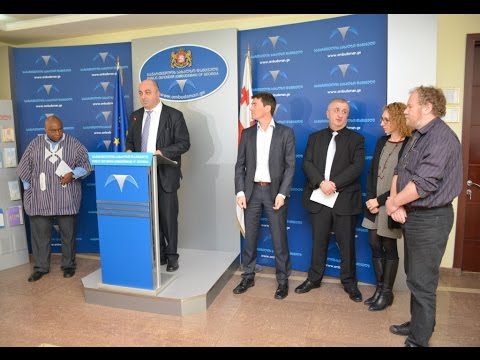 სახალხო დამცველი ერთობლივი პრესკონფერენცია საერთაშორისო მრჩეველთა საბჭოს წევრებთან