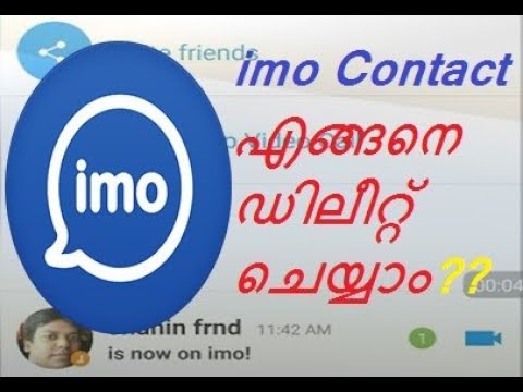 how to delete imo contacts