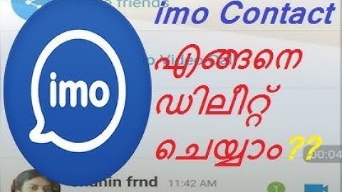 how to delete imo contacts on android phone