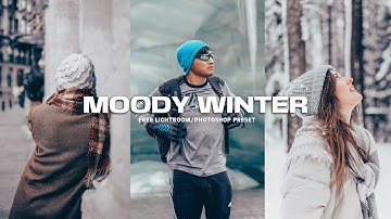 Moody Winter Tone Lightroom Preset | Color Grading Tutorial | Free Preset