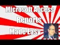 Access Reports 2016 - How to make and manage reports in Microsoft Access 2010, 2013, 2016 Tutorials