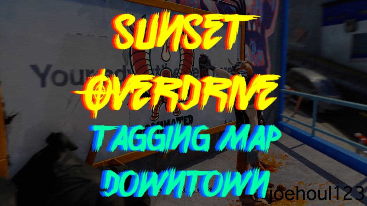 Sunset Overdrive Tagging Map Downtown Xbox One YouTube