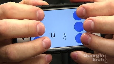 BrailleTouch Helps Visually Impaired Users