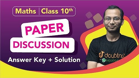 CBSE Class 10 Maths - Exam Analysis - Basic & Standard | Answer Sheet + Solution | CBSE Board 2020