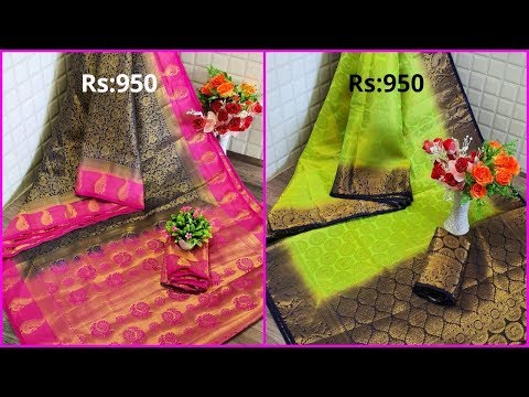 New Arrival Kanchipuram Naylon Silk Sarees With Price Buy Online || Nylon Silk Sarees