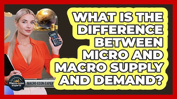 What Is The Difference Between Micro And Macro Supply And Demand? - Macroecon Experts
