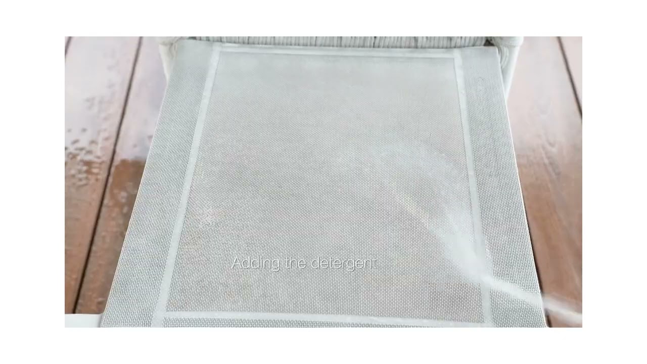 Textileen stof tuinset schoonmaken - Cleaning textyline fabric