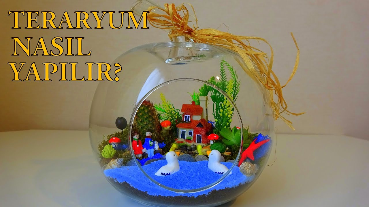 teraryum nasil yapilir kendin yap minyatur bahce diy terrarium youtube minyatur bahceler teraryum terrarium