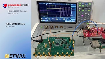 Efinix & LogicFruit Demo JESD204B I Embedded World 2025