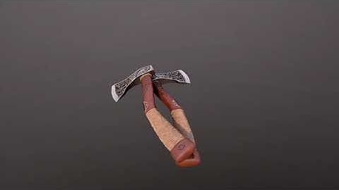Axe modeling in autodesk maya and texturing in Substance Painter
