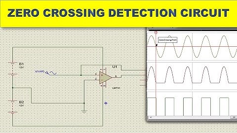 #295 Zero Crossing Detector Circuit Using Op Amp LM741