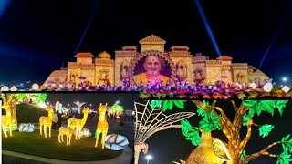 Pramukh swami shatabdi mahotsav 2023 || light and sound show || night view||
