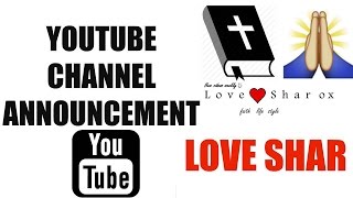 Christian YouTube Channel Announcement!!!